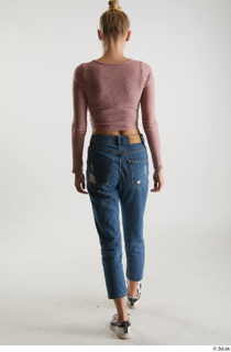 Kate Jones  1 back view blue jeans casual dressed…